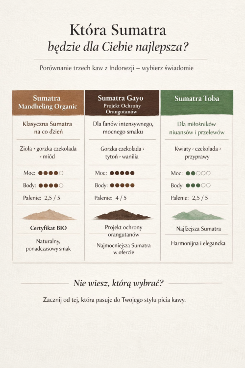 Która Sumatra dla kogo? Porównanie kaw Arabica z Indonezji