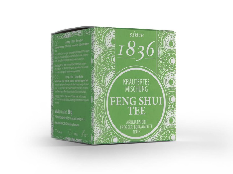 Herbatka Feng Shui truskawka bergamotka w piramidkach – 15 torebek