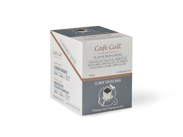Kawa przelewowa w saszetkach drip Cafe Cult – Mix smaków 12 x 10 g