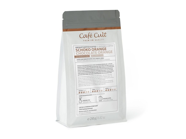 Kawa bezkofeinowa Chocolate Orange 250 g Café Cult – 100% Arabica