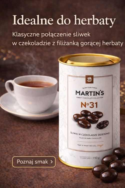 Idealne połączenie z herbatą Assam lub z dodatkiem podwędzanego Lapsanga jak mieszanka POPOFF.