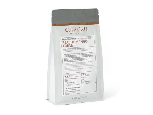 Café Cult Peachy Mango Cream kawa ziarnista aromatyzowana 250 g