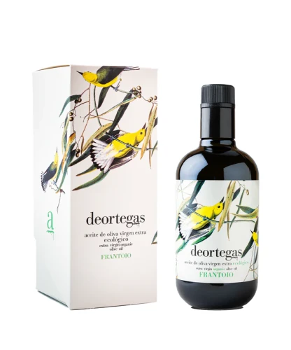 oliwa extra virgin Deortegas Frantoio BIO 500 ml w opakowaniu prezentowym