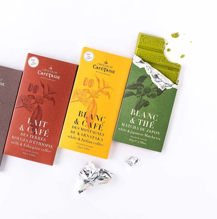 Czekolady Café-Tasse – belgijskie tabliczki premium różne smaki