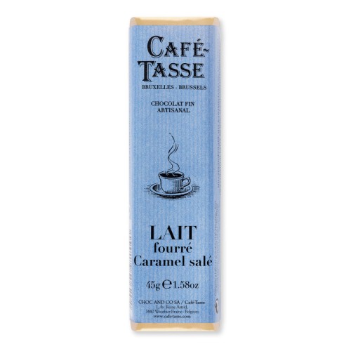Baton Café-Tasse Salted Caramel 45 g – baton z mlecznej czekolady z płynnym karmelem