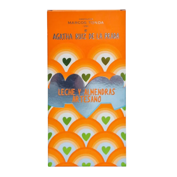 czekolada mleczna z migdałami Agatha Ruiz de la Prada Marcos Tonda 150 g limitowana kolekcja premium