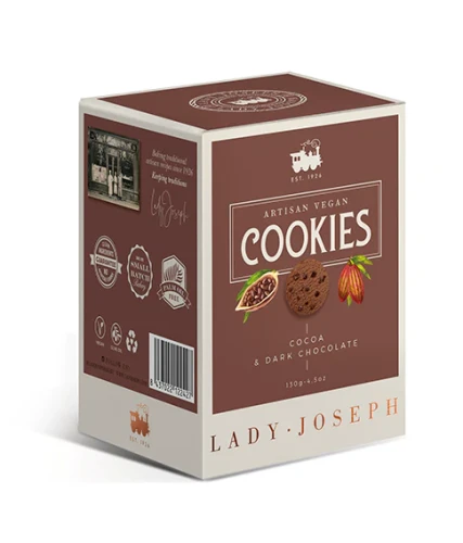 Lady Joseph kakao i gorzka czekolada – hiszpańskie ciasteczka premium 130 g