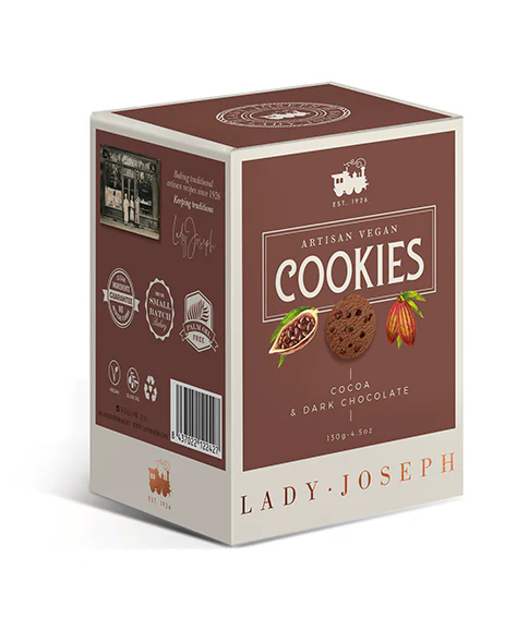 Lady Joseph kakao i gorzka czekolada – hiszpańskie ciasteczka premium 130 g