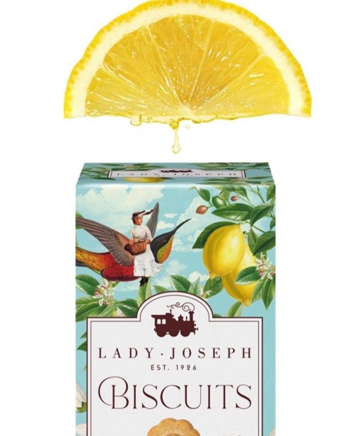 Cytrynowe ciasteczka premium Lady Joseph do herbaty i kawy