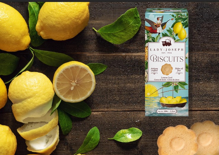 Lady Joseph lemon curd – ciasteczka premium do kawy i herbaty