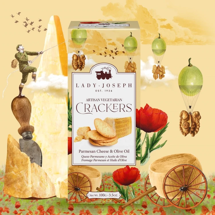 Lady Joseph Parmigiano Reggiano & oliwa – krakersy premium