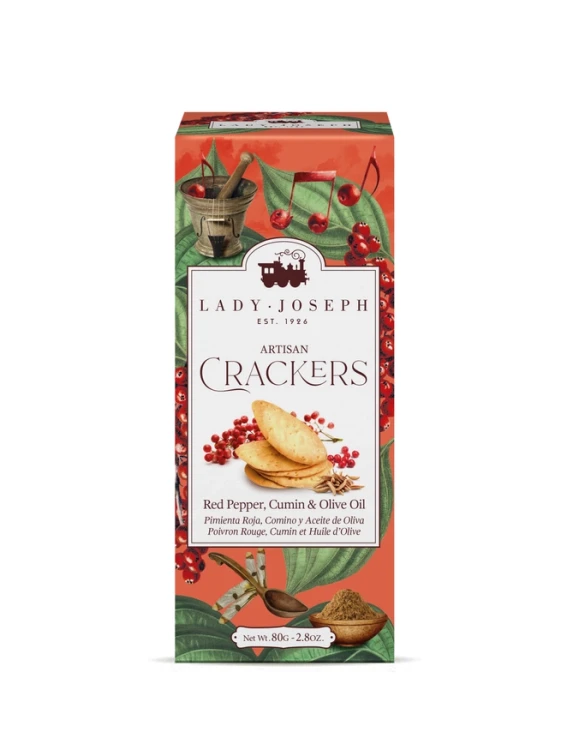 Lady Joseph Red Pepper, Cumin & Olive Oil — hiszpańskie krakersy tapas premium