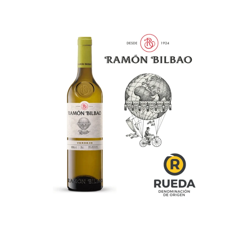 Ramón Bilbao Verdejo Rueda — świeże hiszpańskie białe wino premium do tapas, oliwy i kuchni śródziemnomorskiej