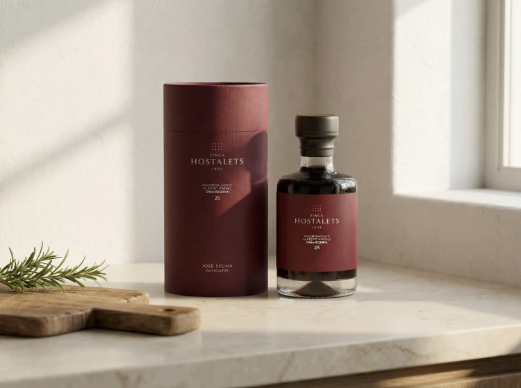 Ocet balsamiczny premium Pedro Ximénez Gran Reserva 25 Years w eleganckiej aranżacji gourmet