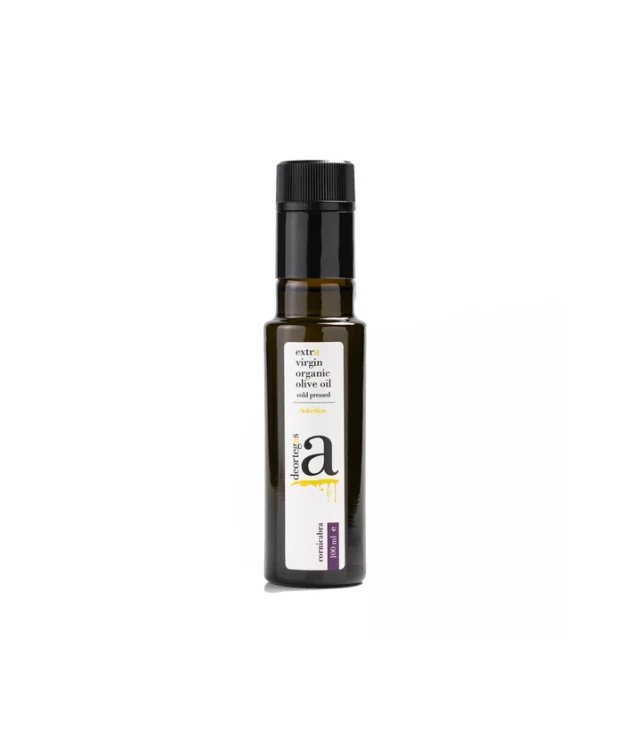Oliwa z oliwek extra virgin BIO Deortegas Cornicabra 100 ml – intensywna hiszpańska oliwa premium o pikantnym finiszu.
