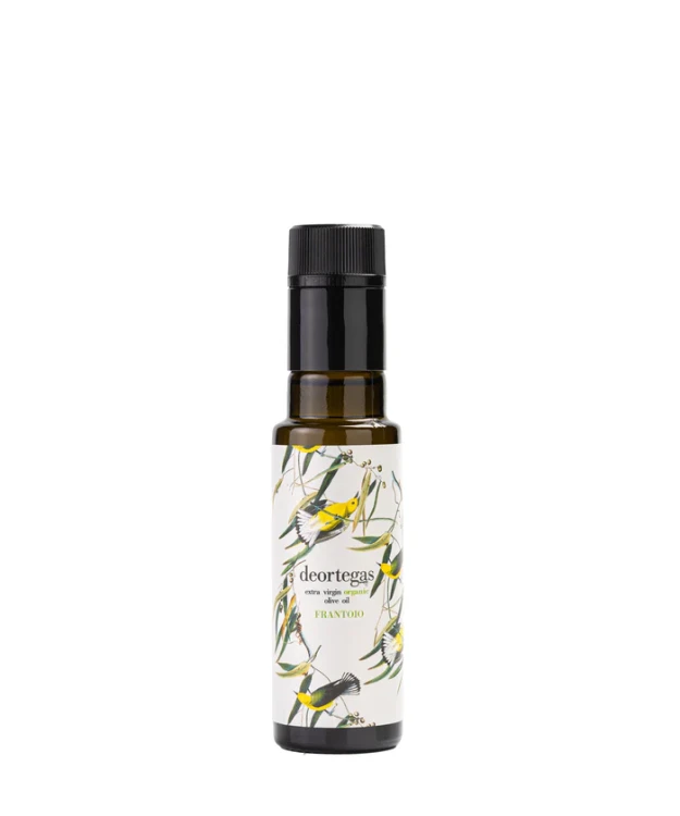 Oliwa z oliwek extra virgin BIO Deortegas Frantoio – elegancka oliwa premium o harmonijnym aromacie.