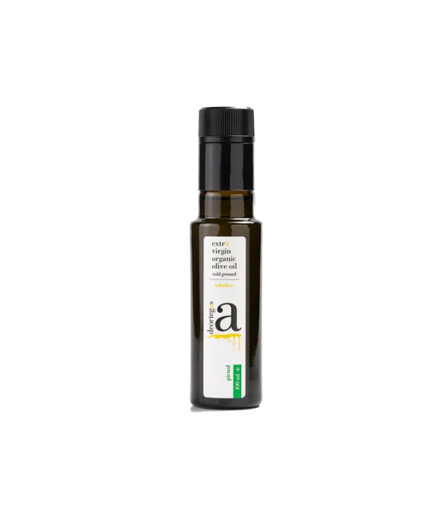 Oliwa z oliwek extra virgin BIO Deortegas Picual 100 ml – ekologiczna oliwa premium tłoczona na zimno.