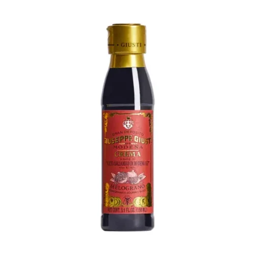 Acetaia Giusti Crema al Melograno – włoski krem balsamiczny premium z granatem 150 ml na bazie Aceto Balsamico di Modena IGP.
