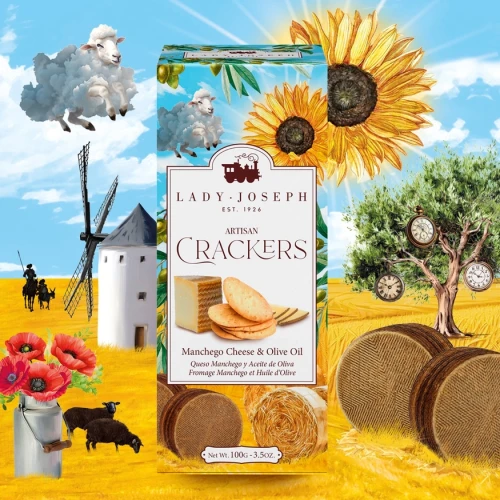 Krakersy z Parmigiano Reggiano podawane z dojrzewającymi serami – przekąska gourmet do deski serów