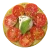 Duże krakersy podane z mozzarellą, pomidorami i świeżymi ziołami.