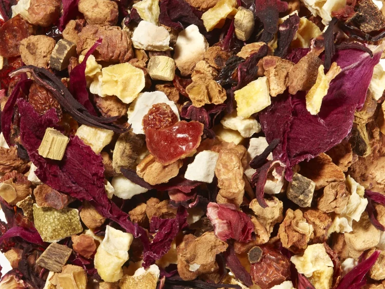 Owocowa Peonia BIO – ekologiczna herbatka owocowa z mango, maliną i płatkami peonii