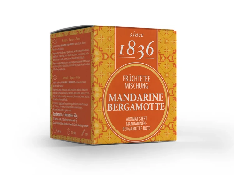 Mandarynka & Bergamotka – herbatka owocowa 15 piramidek 60 g