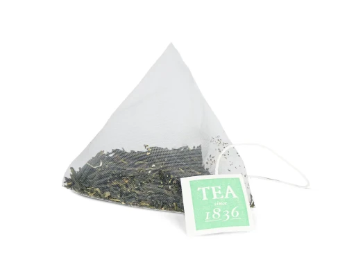 Japan Genmaicha – piramidka zielonej herbaty z prażonym ryżem