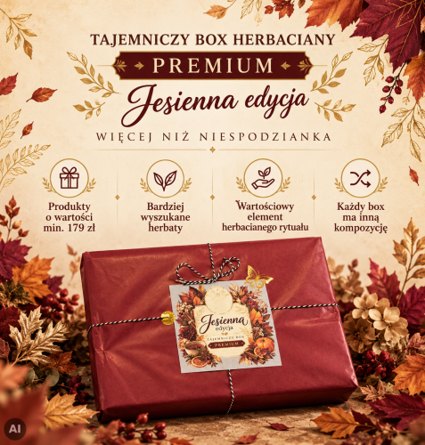Tajemniczy Box Herbaciany PREMIUM – jesienna edycja z produktami o wartości minimum 179 zł