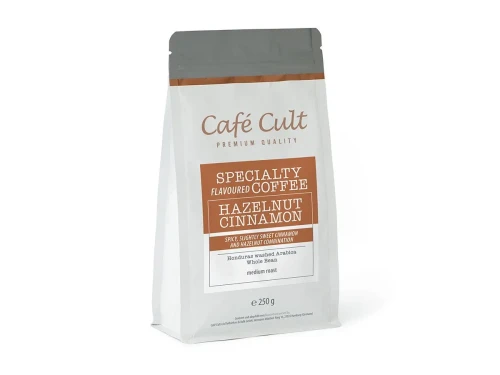 Café Cult Hazelnut Cinnamon – kawa ziarnista orzechowa z cynamonem 250 g