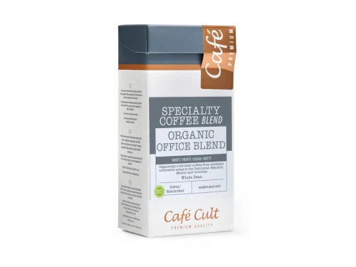 Kawa ziarnista Organic Office Blend Café Cult 250 g – opakowanie producenta - Nowy projekt opakowania kawy