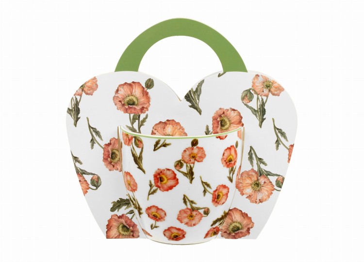 Kubek WILD POPPIES 460 ml porcelana w opakowaniu