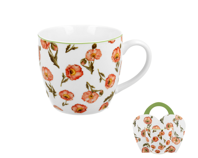 Kubek WILD POPPIES 460 ml porcelana