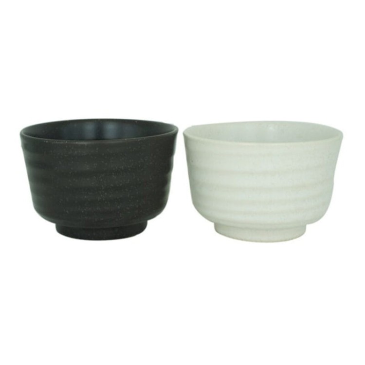 Czarki do matchy HIRU czarna i Yoru biała ceramiczne matchawan 300 ml