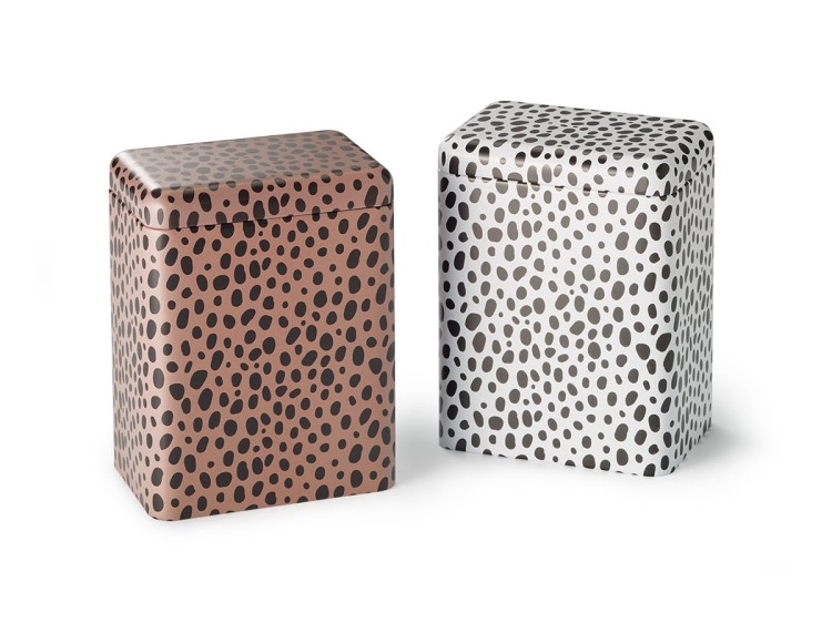 Puszka DOTS 200g miedziana i biała - kliknij w PRODUKTY POWIĄZANE