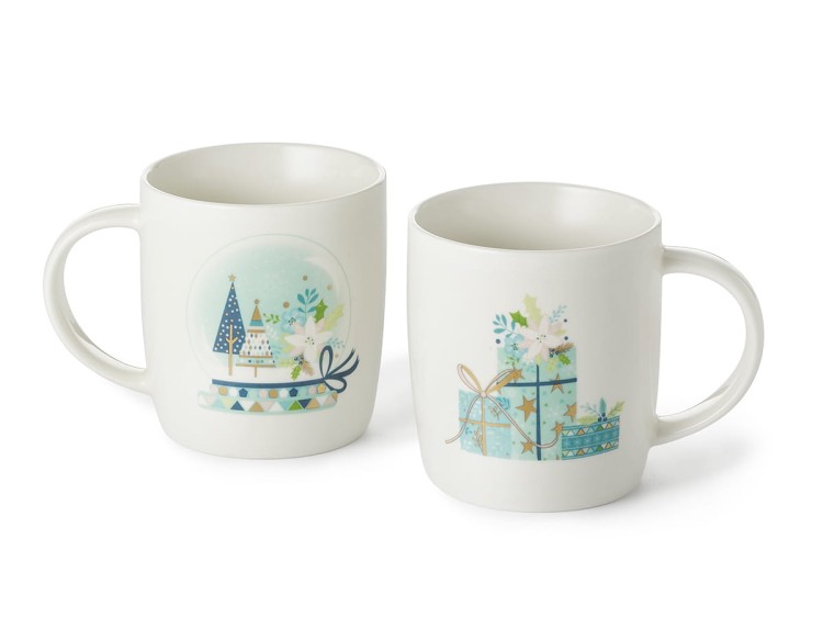 Kubek Noella porcelana kostna NEW 0,3l H 9,5 cm, Ø 8.5 cm - 2 wzory