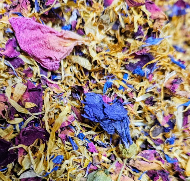 Mix płatki kwiatów - kwiaty jadalne suszone