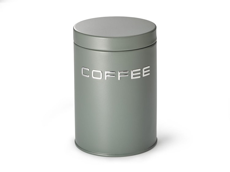 Puszka COFFEE MARTY 500g H 16 cm, Ø 9.8 cm MAT zielona