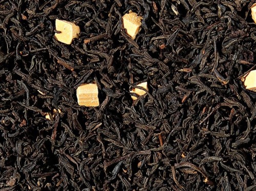 herbata czarna karmelowa liściasta z kawałkami karmelu – Świat Herbat