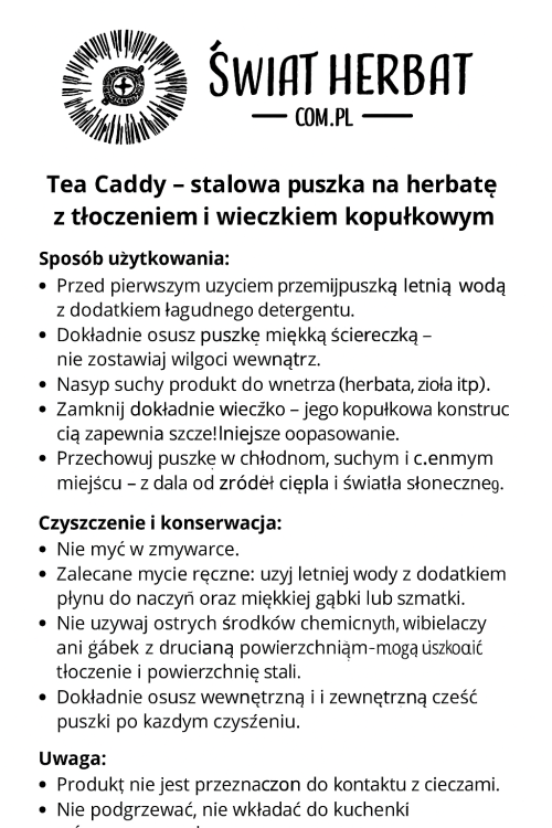 Instrukcja obsługi i czyszczenia