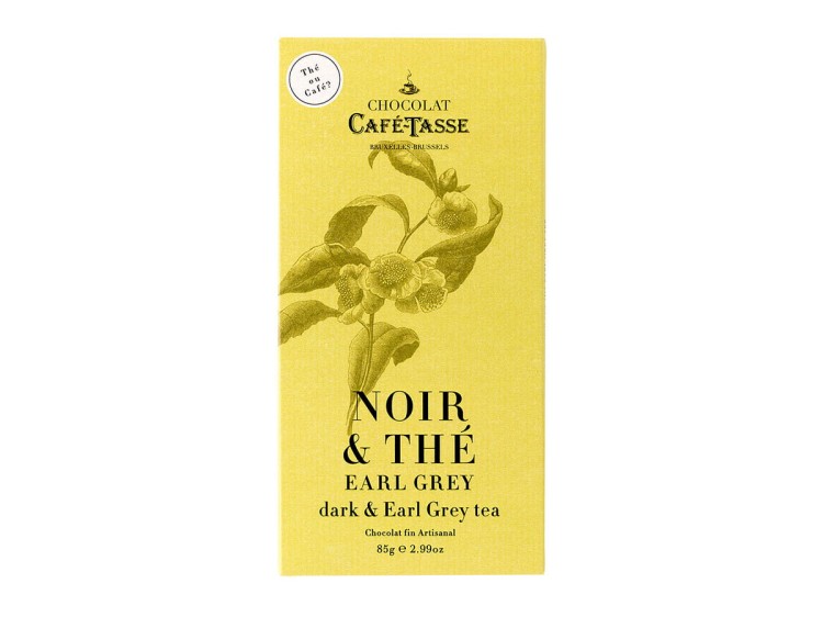 Czekolada gorzka Café-Tasse Earl Grey 60% kakao 85 g – belgijska czekolada z nutą bergamotki